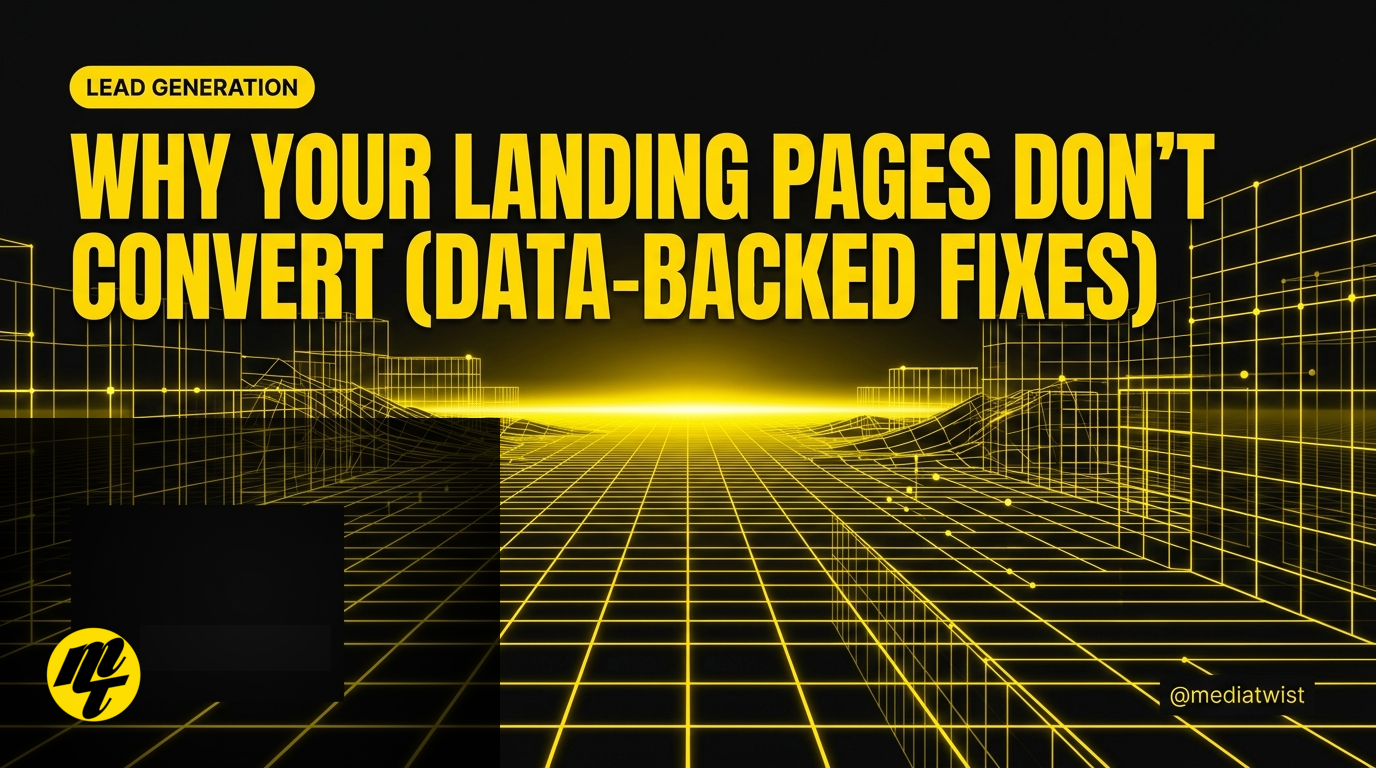 Why your landing pages don't convert (data-backed fixes)