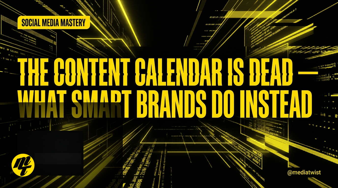 The content calendar is dead — what smart brands do instead