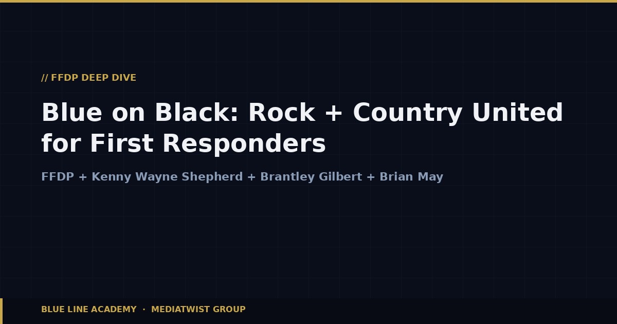 Blue on Black First Responder Anthem