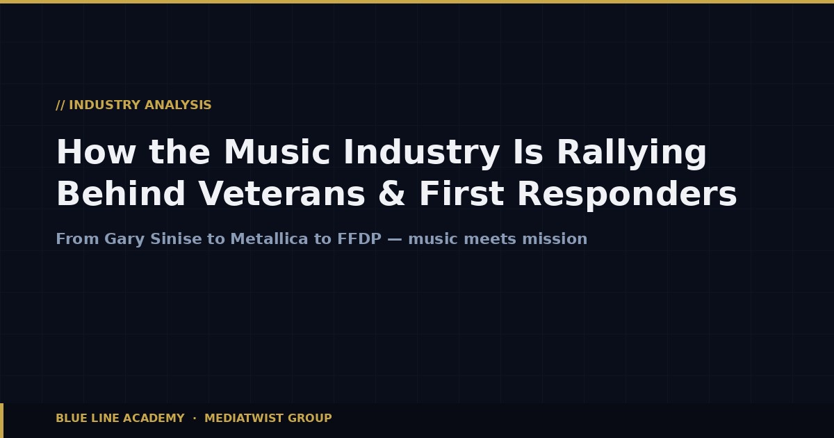 Music Industry Supporting Veterans and First Responders
